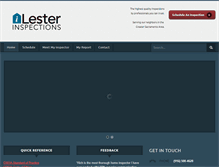 Tablet Screenshot of lesterinspections.com